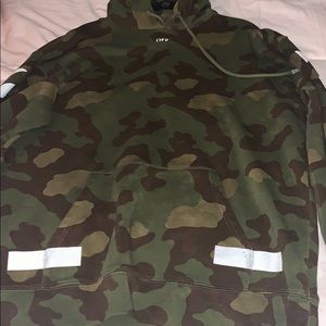 Off-white camouflage men hoodie